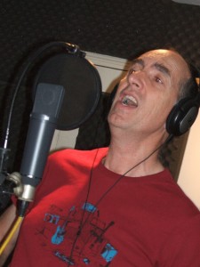 Ian records the lead vocal