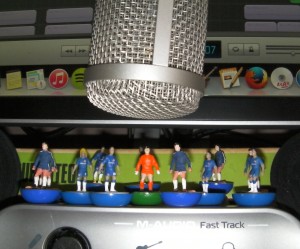 The Chelsea squad record their awful cup final song at ‘Shabby Road Studios’